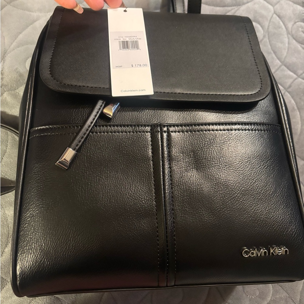 Calvin Klein Men's Sleek Black Backpack